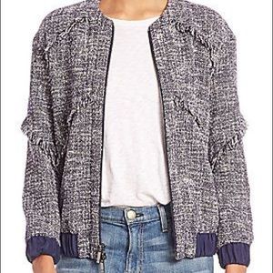 Diane Von Furstenberg Tweed bomber jacket